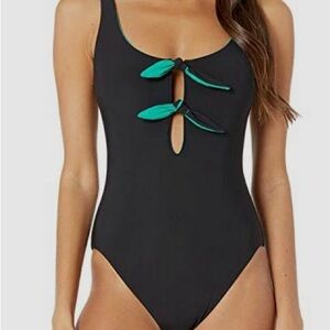 NEW! Kate Spade reversible bunny tie one piece swimsuit S